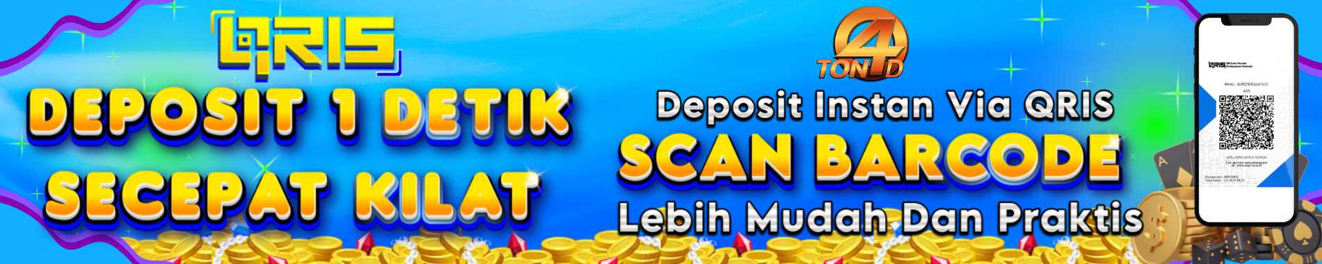 Deposit Via QRIS Hanya 1 Detik